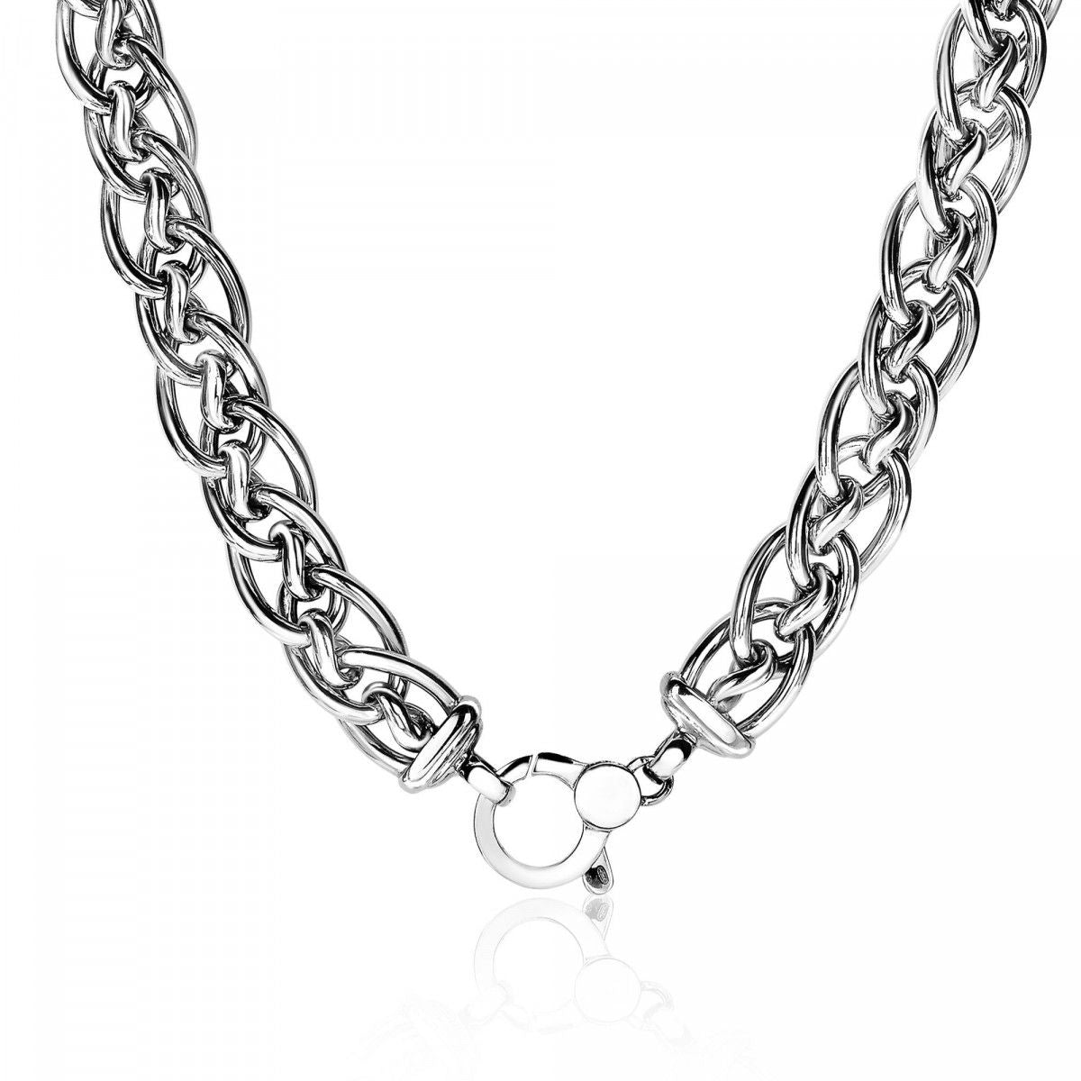 Zinzi zilveren fantasie gourmet ketting 13mm breed 45cm ZIC1552, exclusief en kwalitatief hoogwaardig. Ontdek nu!