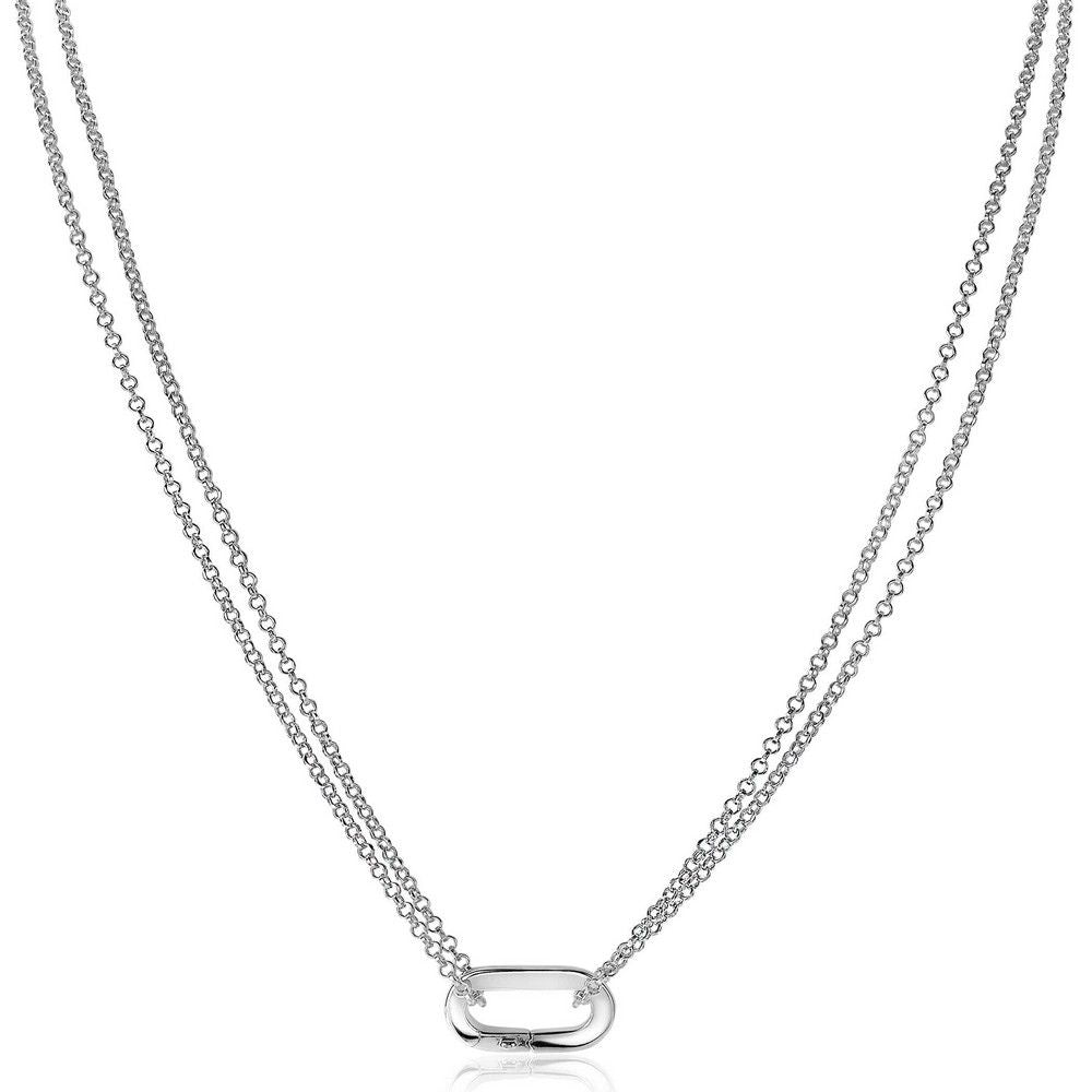 Zinzi zilveren ketting 45cm ovale sluitring ZIC2060Z, exclusief en kwalitatief hoogwaardig. Ontdek nu!