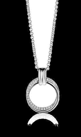 Zinzi zilveren ketting 45cm met ronde hanger 22mm ZIC2266, exclusief en kwalitatief hoogwaardig. Ontdek nu!