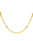 Zinzi gold plated zilveren platte slangen-ketting 45cm 3,5mm breed ZIC2292G, exclusief en kwalitatief hoogwaardig. Ontdek nu!