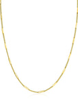 Zinzi gold plated zilveren collier 45cm met gourmetschakels en glanzende plaatjes ZIC2366G, exclusief en kwalitatief hoogwaardig. Ontdek nu!