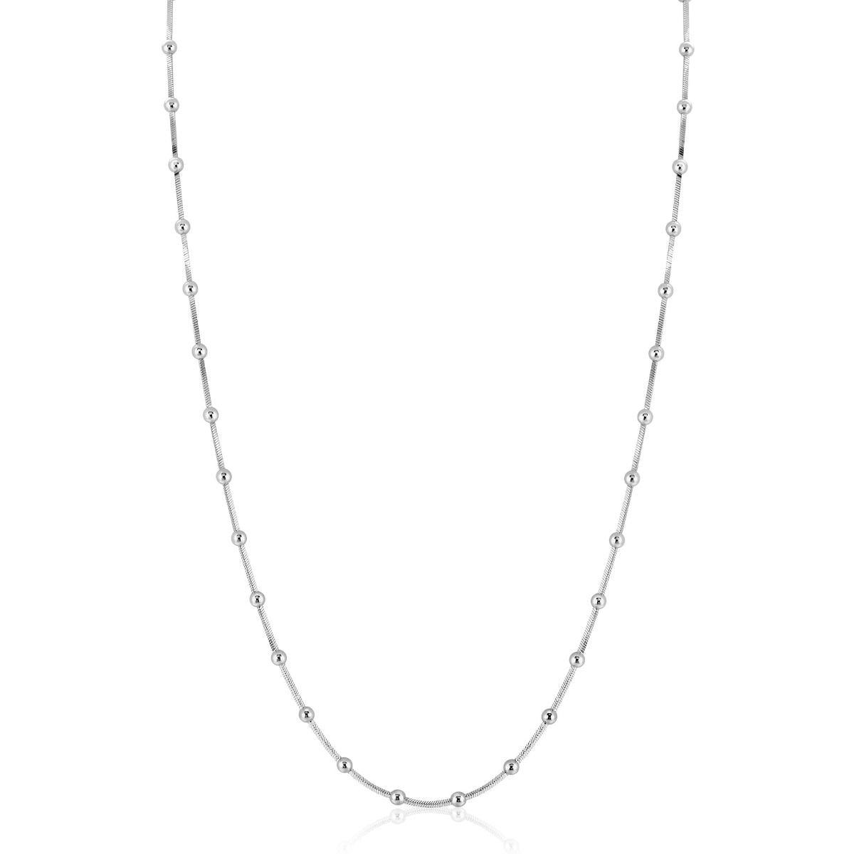 Zinzi zilveren slangen-ketting met vierkant geslepen schakels 43-45cm ZIC2471, exclusief en kwalitatief hoogwaardig. Ontdek nu!