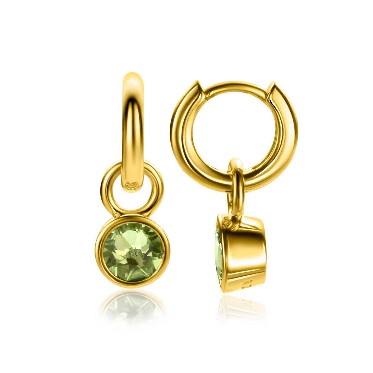 Zinzi ZICH-AUG - Gold Plated Oorbedels met Geboortesteen Augustus, exclusief en kwalitatief hoogwaardig. Ontdek nu!