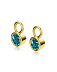 Zinzi ZICH-MRT - Gold Plated Oorbedels met Blauwe Geboortesteen Maart, exclusief en kwalitatief hoogwaardig. Ontdek nu!