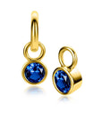 Zinzi ZICH-SEP - Gold Plated Oorbedels Blauwe Geboortesteen September, exclusief en kwalitatief hoogwaardig. Ontdek nu!