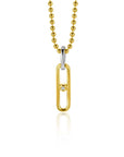 Zinzi gold plated zilveren ovale hanger 20mm met witte zirkonia ZIH2300, exclusief en kwalitatief hoogwaardig. Ontdek nu!