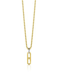 Zinzi gold plated zilveren ovale hanger 20mm met witte zirkonia ZIH2300, exclusief en kwalitatief hoogwaardig. Ontdek nu!