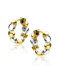 Zinzi gold plated bicolor oorringen rondjes 13,5x2,5mm ZIO2273, exclusief en kwalitatief hoogwaardig. Ontdek nu!