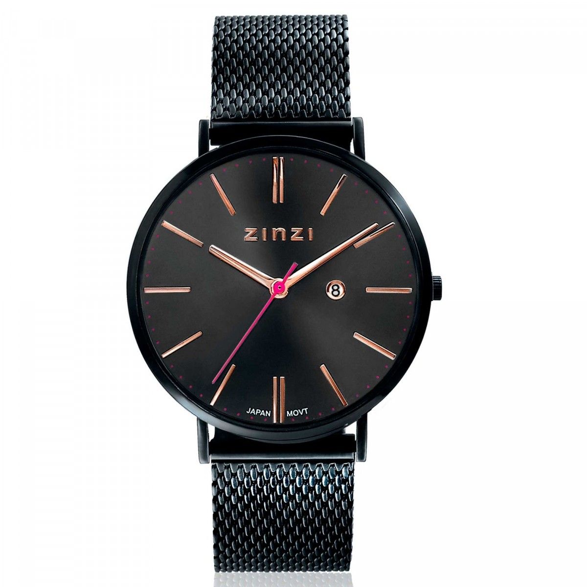 Zinzi ZIW409M horloge - Zwart 38mm + gratis armband t.w.v. 29,95, exclusief en kwalitatief hoogwaardig. Ontdek nu!